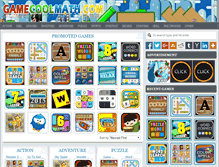 Tablet Screenshot of gamecoolmath.com